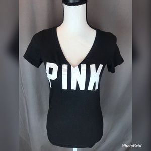 Victoria Secret PINK black tee shirt
